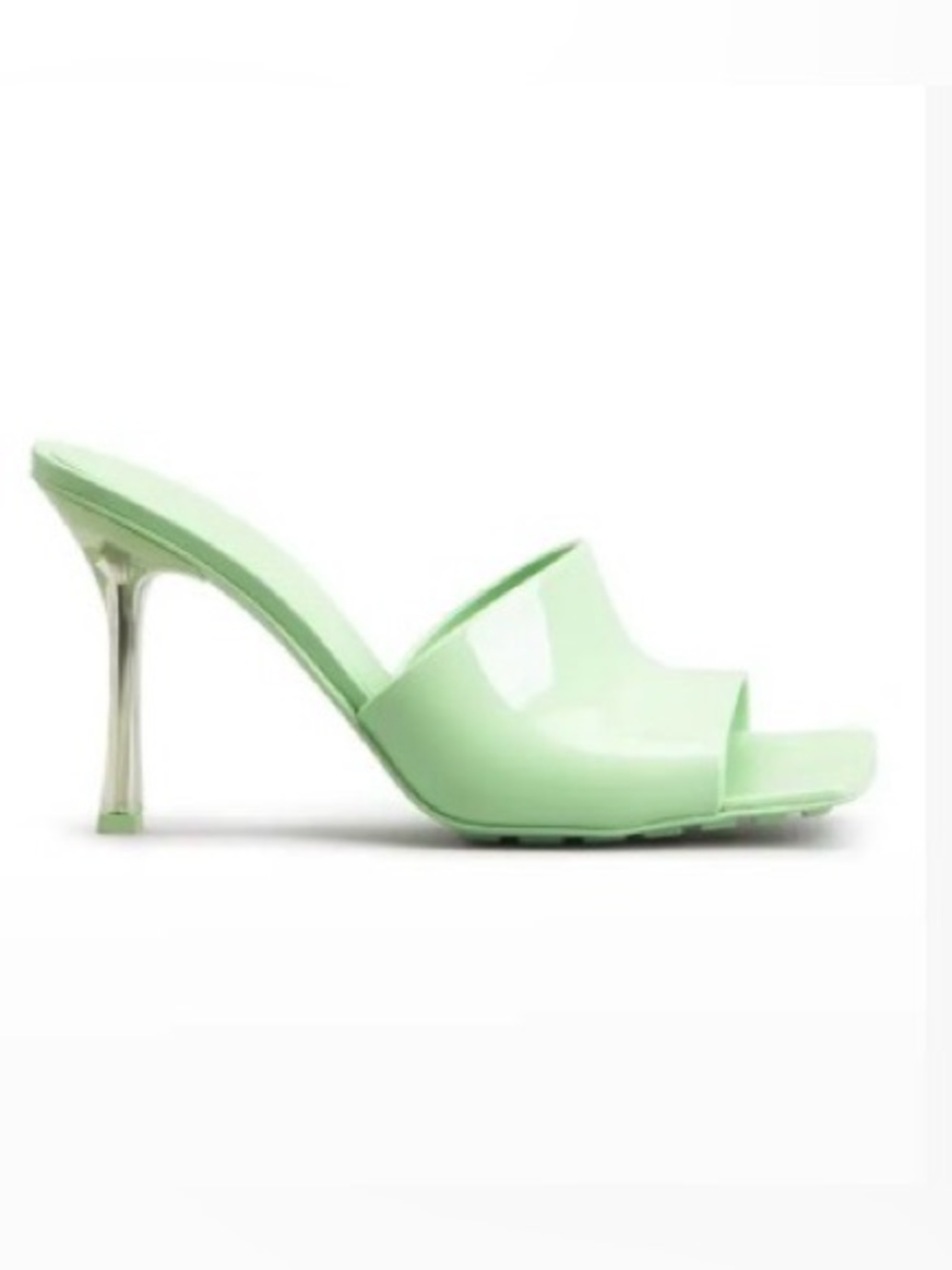 NEW!! BOTTEGA VENETA
Green Pudding Heeled Sandals US 12